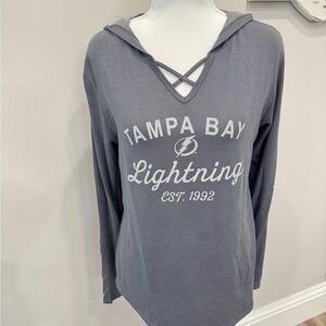 Blue 84 Charcoal Tampa Bay Lightning Hoodie